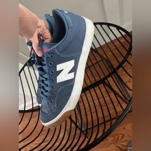 Blue New Balance sneakers